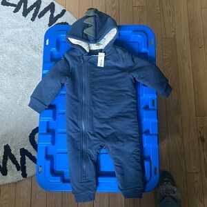 Sherpa lined bunting suit - 12-18m